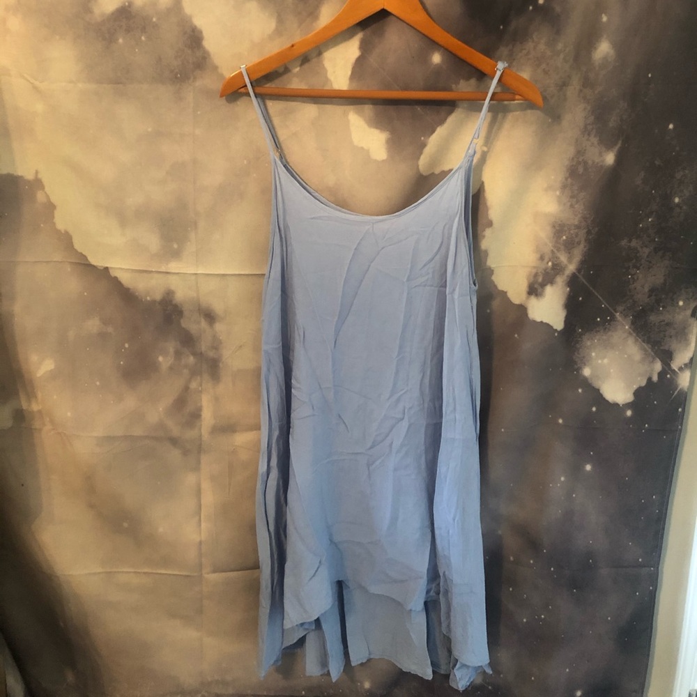 Simple, blue dress